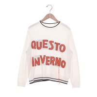 Pizzo Bianco/ピッツオ ビアンコ Pizzo Bianco セミウールロゴセーター/508262190