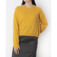 Pizzo Bianco/ピッツオ ビアンコ Pizzo Bianco ウールカシミヤクルーネックセーター/508262194