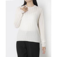 Pizzo Bianco/ピッツオ ビアンコ Pizzo Bianco ワイドリブクルーネックセーター/508262195