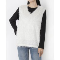 Pizzo Bianco/ピッツオ ビアンコ Pizzo Bianco フリンジジャガードジレ/508262206