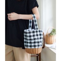 KOBE LETTUCE/コウベレタス KOBE LETTUCE ギンガムチェックワンショルカゴバッグ [B1621]/508262255
