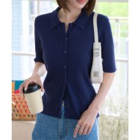 KOBE LETTUCE/コウベレタス KOBE LETTUCE 5分袖ポロニット [C7467]/508262256