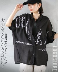 OTONA/オトナ OTONA 大胆なくらいがカッコいい 英ロゴデザインシアーシャツ/508262332