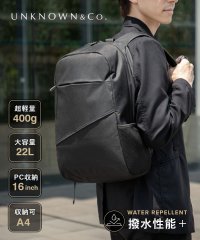 UNKNOWN＆Co．/アンノウンアンドコー UNKNOWN&Co. アンノウンアンドコー UNKNOWN＆Co. バックパック リュック 22L A4サイズ収納可能 PC収納 軽量 /508262412
