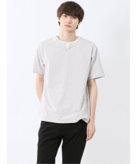 m.f.editorial/エムエフエディトリアル m.f.editorial ヘリンボンジャガード キーネック半袖Tシャツ/508262415