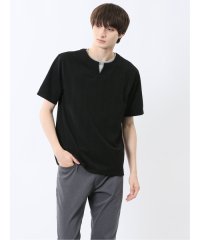 m.f.editorial/エムエフエディトリアル m.f.editorial ヘリンボンジャガード キーネック半袖Tシャツ/508262415