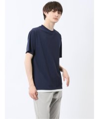 m.f.editorial/エムエフエディトリアル m.f.editorial ストライプジャガード クルーネック半袖Tシャツ/508262416
