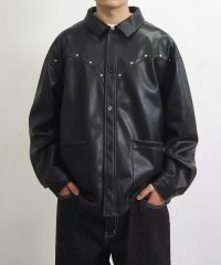 PAL OUTLET/【WHO'S WHO gallery】スタッズフェイクレザーカバーオール/508262502