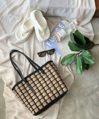 styiro/スタイロ styiro 格子柄カゴトートバッグ/508262903