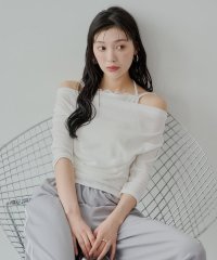 PAL OUTLET/【Chico】アシメデザインオフショルキャミレイヤードニット/508262920
