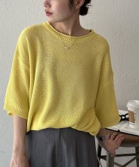 PAL OUTLET/【Discoat】ロールネック半袖ニットプルオーバー/508262927