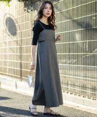 anySiS/【洗える・2SET】カットデザインスタイルアップ ワンピース×ニット/508263105