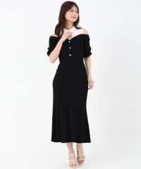 MISCH MASCH/ミッシュマッシュ MISCH MASCH 2025春夏新作 シャツレイヤードケーブルニットワンピース/508263486