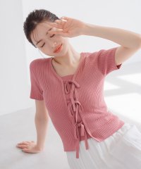 MISCH MASCH/ミッシュマッシュ MISCH MASCH 2025春夏新作 2wayリボン半袖リブニット/508263492