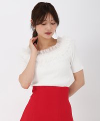 MISCH MASCH/ミッシュマッシュ MISCH MASCH 2025春夏新作 2wayチュールフリル半袖ニット/508263493