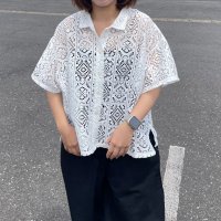 CRB/シーアールビー CRB 襟付きレースシャツ/508263514