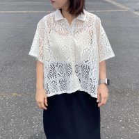 CRB/シーアールビー CRB 襟付きレースシャツ/508263514