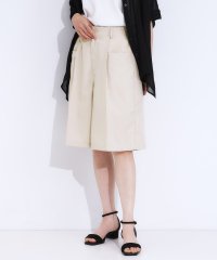 SHOO・LA・RUE Cutie Blonde/【S－LL】麻調 タックハーフパンツ/508263520