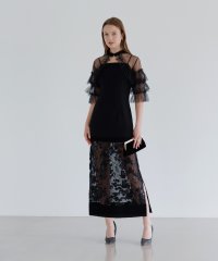Leja/レジャ Leja フリルボレロフラワーレースIラインドレスワンピース2点セット美脚効果結婚式 パーティードレス 成人式 二次会 同窓会 お呼ばれ オケージョン /508263664
