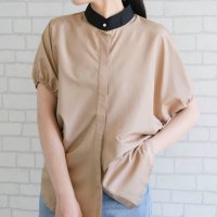 aquagarage/アクアガレージ aquagarage パフスリーブサイドタックブラウス 春 夏 秋 M L/508263716