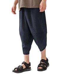 TopIsm/トップイズム TopIsm サルエルパンツ メンズ バルーンパンツ 無地 クイックドライ ストレッチ 楊柳素材 ルーズ ゆったり ワイド 無地 クロップド ハマ/508263900