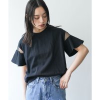 mili an deni/ミリアンデニ mili an deni シースルーフレアスリーブTシャツ/508263958