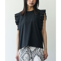 mili an deni/ミリアンデニ mili an deni タックフリルノースリーブTシャツ/508263959