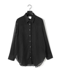 MIDIUMISOLID/MIDIUMISOLID for Ladies シアーボイルベーシックシャツ/508264009