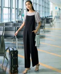 NIJYUSANKU（LARGE SIZE）/【一部店舗限定/吸水速乾/UVカット/接触冷感/洗える】ストレッチジョーゼット オールインワン/508264435