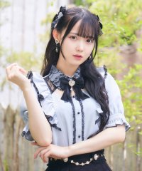 ROJITA/ロジータ ROJITA ラッフルフリル配色ブラウス/507381097