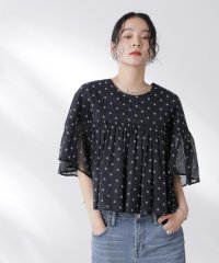 NANO universe/made in india コットンフロッキーフラワーブラウス/507889207