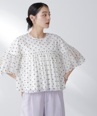 NANO universe/made in india コットンフロッキーフラワーブラウス/507889207