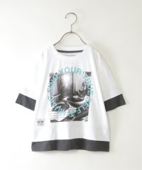 ikka kids/5分袖レイヤーフォトプリントTシャツ（120〜160cm）/508058755