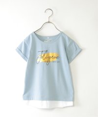 ikka kids/【親子おそろい】裾レイヤードロールアップロゴTシャツ（120〜160cm）/508058757