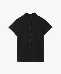 agnes b. FEMME/コットン ハイネック 半袖 ブラウス "Violaine"/508227254