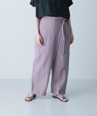 KAGURE/コットンリネンラップパンツ/508264855
