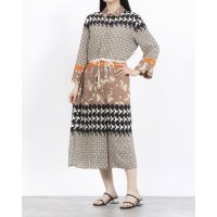RINASCIMENTO/リナシメント RINASCIMENTO 柄ミックスエスニックシャツワンピース/508265041