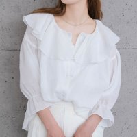 aquagarage/アクアガレージ aquagarage 2wayラッフルフリル襟ブラウス 春 夏 秋/508265046