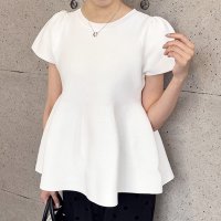 aquagarage/アクアガレージ aquagarage ペプラムニットトップス 春 夏 秋 M L レディース/508265048