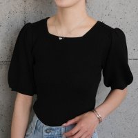 aquagarage/アクアガレージ aquagarage 前後2wayパフスリーブニットトップス/508265049