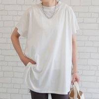 aquagarage/アクアガレージ aquagarage ロング丈ラウンドヘムカットソー 春 夏 秋/508265051