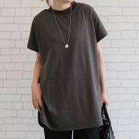 aquagarage/アクアガレージ aquagarage ロング丈ラウンドヘムカットソー 春 夏 秋/508265051