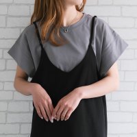 aquagarage/アクアガレージ aquagarage コットンライクフレンチスリーブカットソー 春 夏 秋/508265065