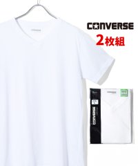 CONVERSE/コンバース CONVERSE Vネック 半袖 Tシャツ 肌着 インナー 2枚組 パックTシャツ/508265082