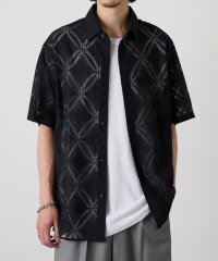 MAGASIN DE MODE CONTACT/マガジンデモードコンタクト MAGASIN DE MODE CONTACT 透かし柄HSシャツ/508265111