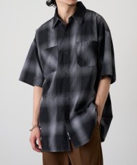 MAGASIN DE MODE CONTACT/マガジンデモードコンタクト MAGASIN DE MODE CONTACT リサイクル糸 オンブレHSシャツ/508265117