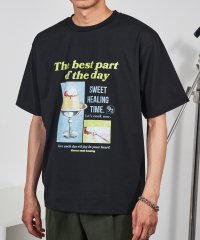 MAGASIN DE MODE CONTACT/マガジンデモードコンタクト MAGASIN DE MODE CONTACT レトロイラストプリントTシャツ/508265119