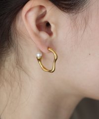 J by blue/ジェーバイブルー J by blue ニュアンスフープピアス / サージカルステンレス/508265126