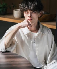 Rocky Monroe/ロッキーモンロー Rocky Monroe カジュアルシャツ 半袖 接触冷感 メンズ 無地 レギュラーカラー サマーシャツ オーバーサイズ 多機能 吸水速乾 ス/508265152