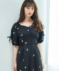 31 Sons de mode/トランテアン ソン ドゥ モード 31 Sons de mode 2025春夏新作 刺繍ボリューム袖ワンピース/508265248